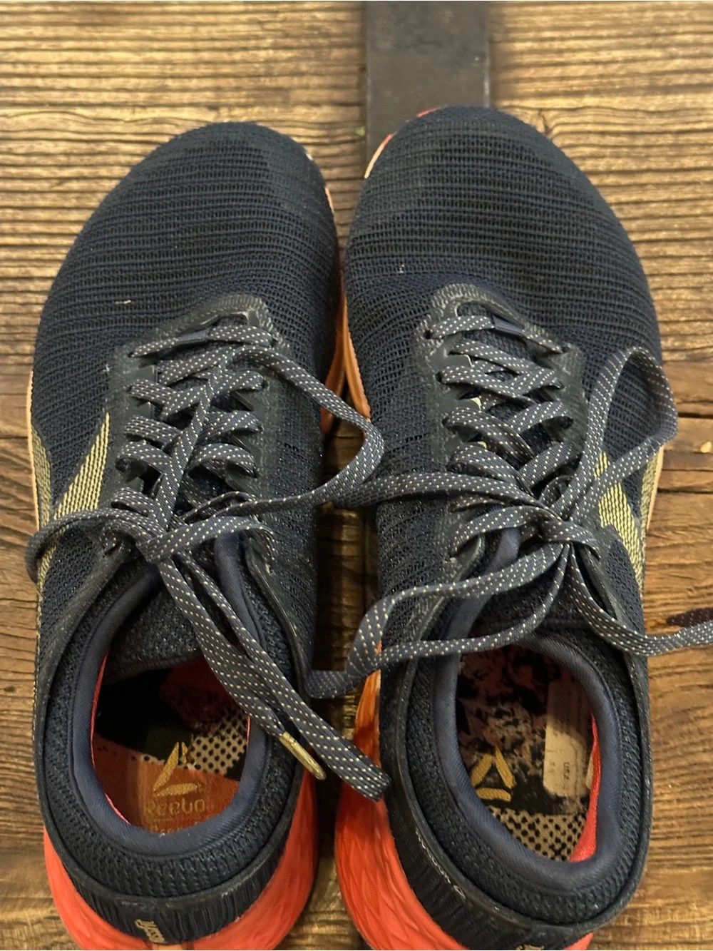 Reebok Nano Navy and Orange CrossFit Training Sneakers
